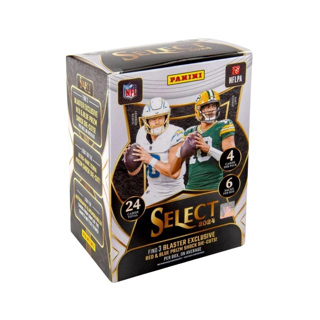 2024 Select Football NFL Blaster Box (Red & Blue Prizm Shock)