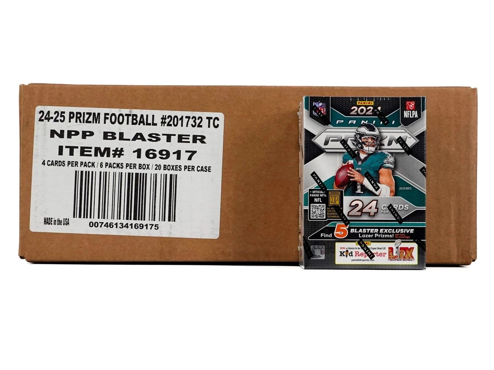 2024 PANINI PRIZM FOOTBALL 6-PACK BLASTER 20-BOX CASE (LAZER PRIZMS!)