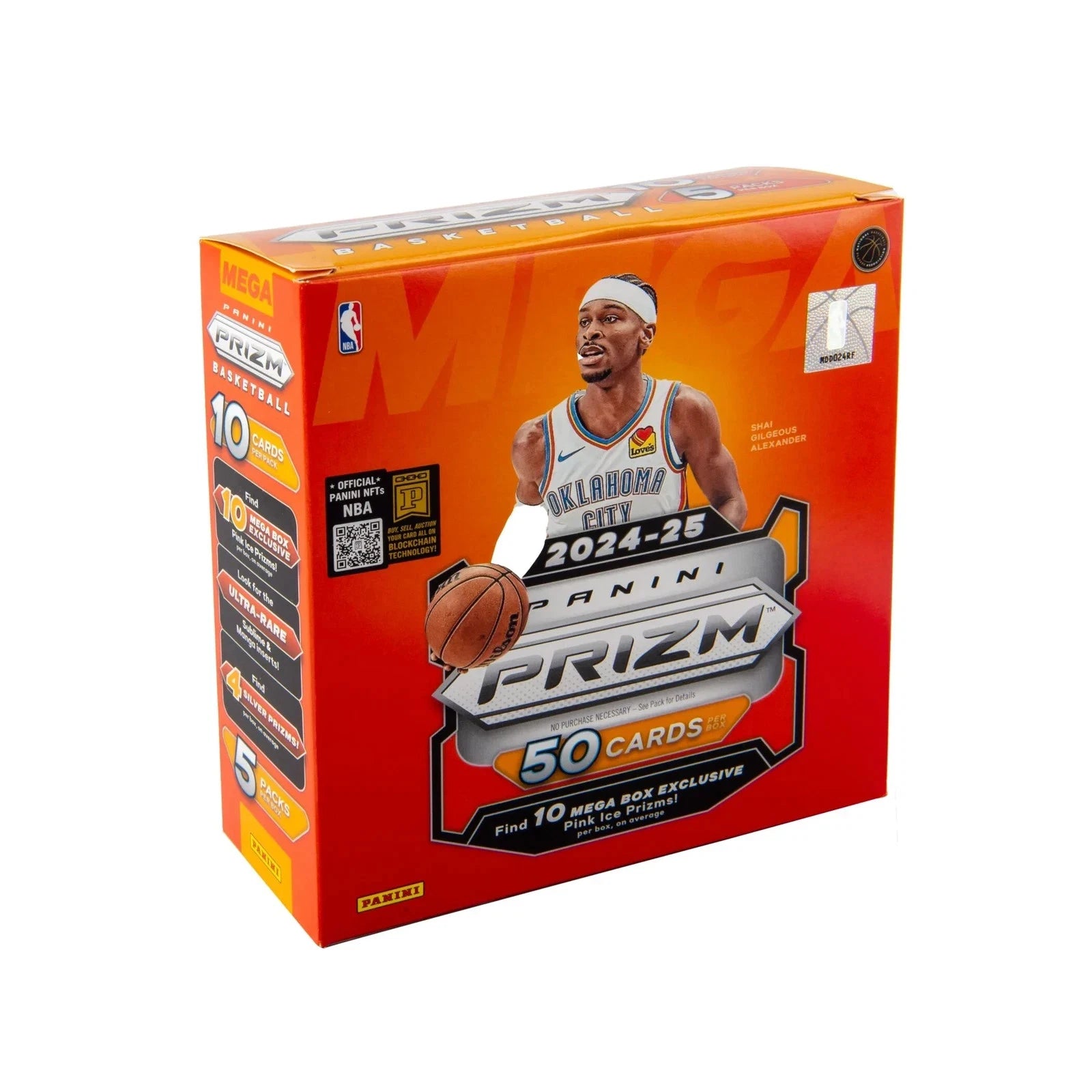 2024-25 Panini NBA Prizm Basketball Trading Cards Mega Box Sealed