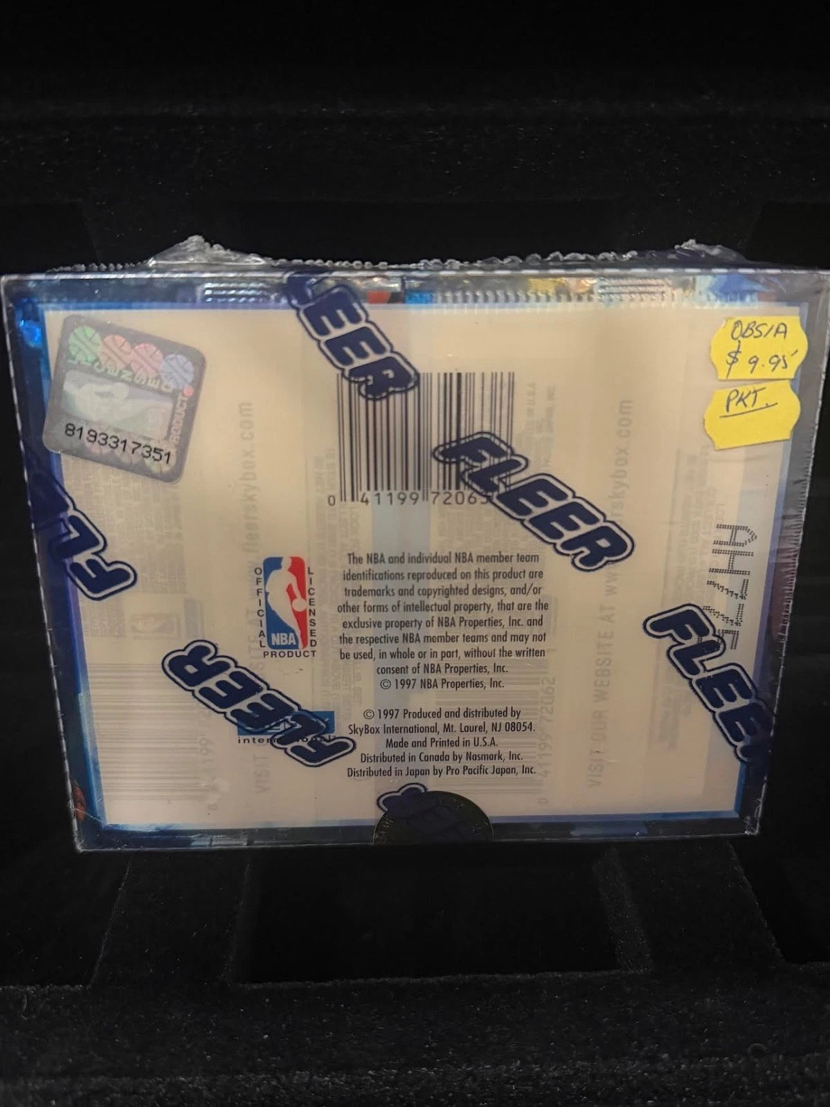 Factory Sealed 1996/97 Fleer Skybox E-X 2000 Basketball Hobby Box