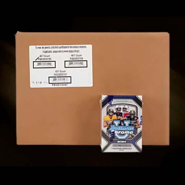 2024 BOWMAN UNIVERSITY CHROME FOOTBALL 7-PACK BLASTER 40-BOX CASE